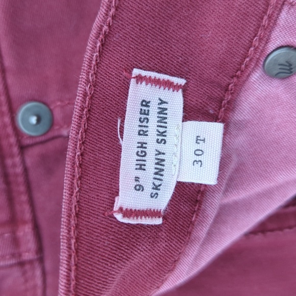 30T Madewell 9" High Riser Skinny Skinny Jeans - Picture 3 of 9